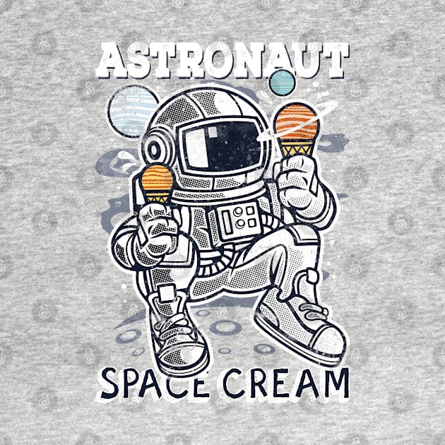 Funny Gift Astronaut Space Cream by RedoneDesignART